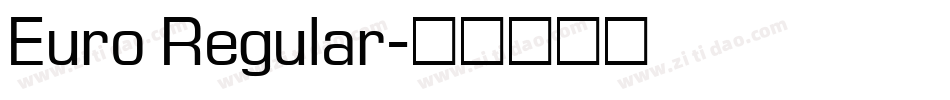 Euro Regular字体转换